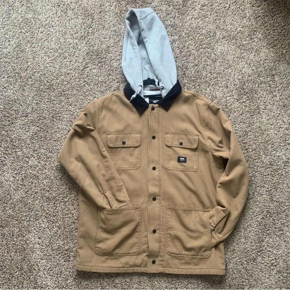 Vans fleece lined canvas chore coat